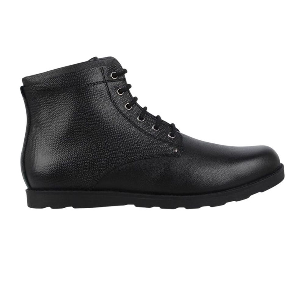 Firetrap Mens Shira Leather Flat Boots / Black